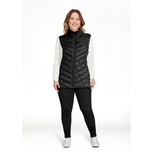 Down Chevron Quilted Puffer Vest